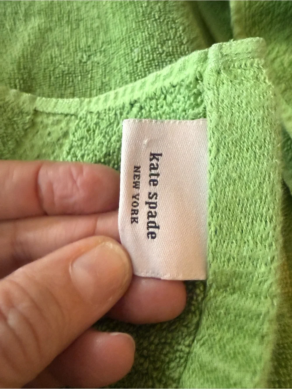 kate spade Green Terry Hand Towel